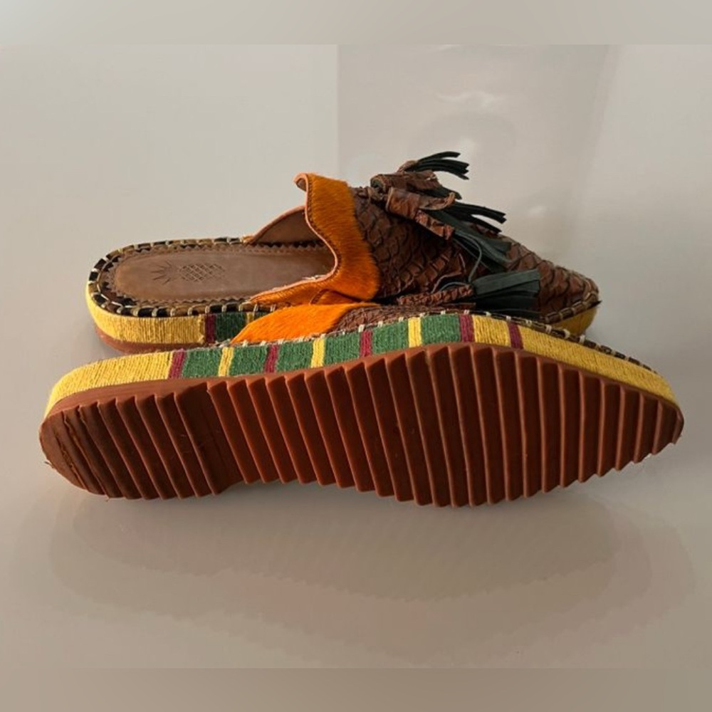 *Rare* Farm Rio Mules with Tassels Excellent Condition - Picture 6 of 6